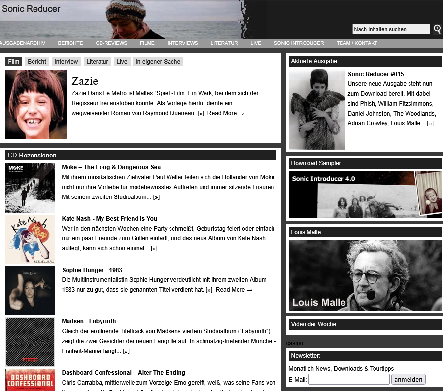 Sonic-Reducer Website 2010